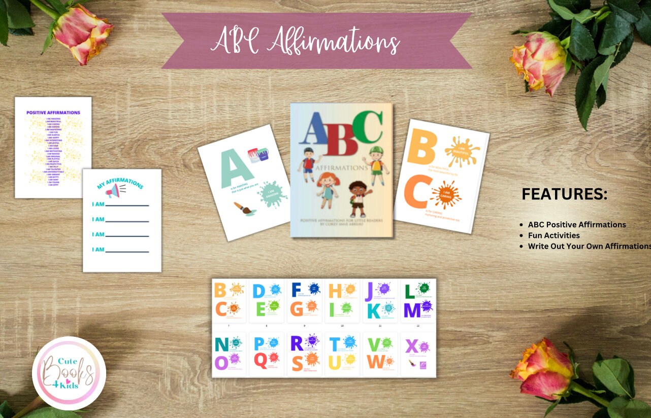 ABC Affirmations Book for Kids | Growth Mindset & Confidence Building | (SEL) | Preschool Kindergarten Activity Book