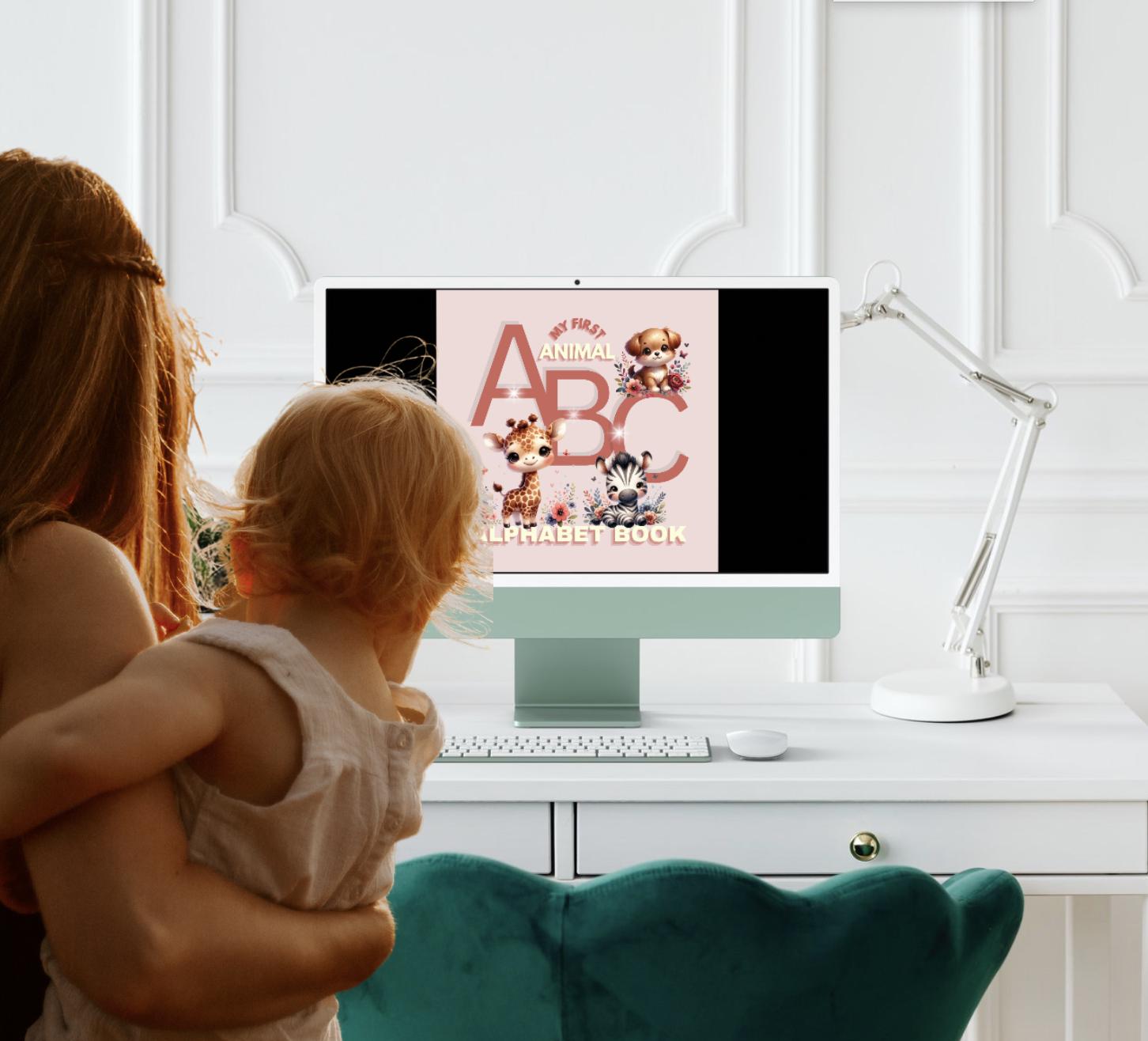 Interactive ABC Animal Alphabet Book for Toddlers (Digital Download)