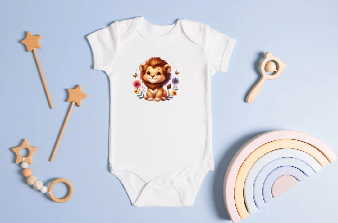 Baby Lion Sticker Design for Kids: Nursery Wall Art, Printable Sticker (Digital Download)