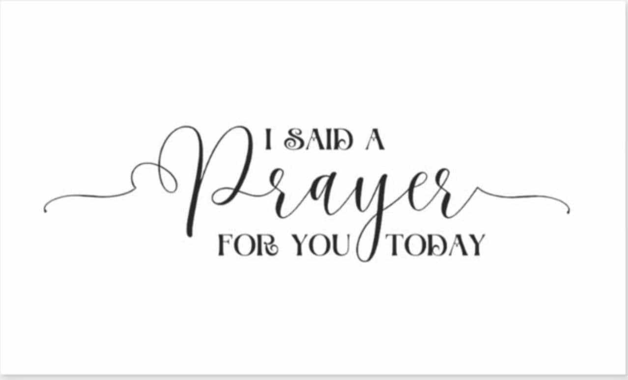 Prayer Sticker: Inspirational Religious Gift, I Said A Prayer For You