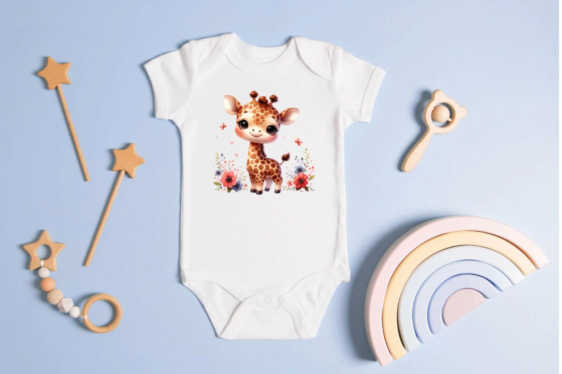 Baby Giraffe Sticker: Whimsical Nursery Decor Art (PDF/PNG Digital Download)