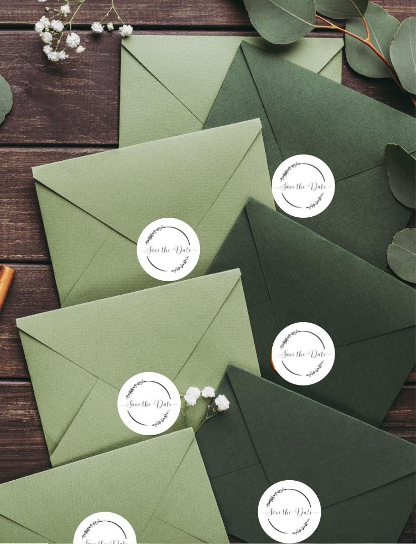 Customizable Party Save the Date Stickers (PDF Download) Birthday Celebration