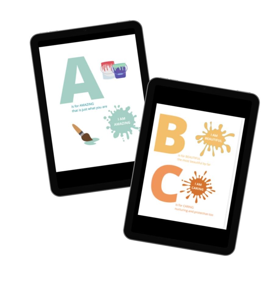 Kids Birthday Gift ABC Positive Affirmations Ebook for Kids: Growth Mindset (Digital Download)