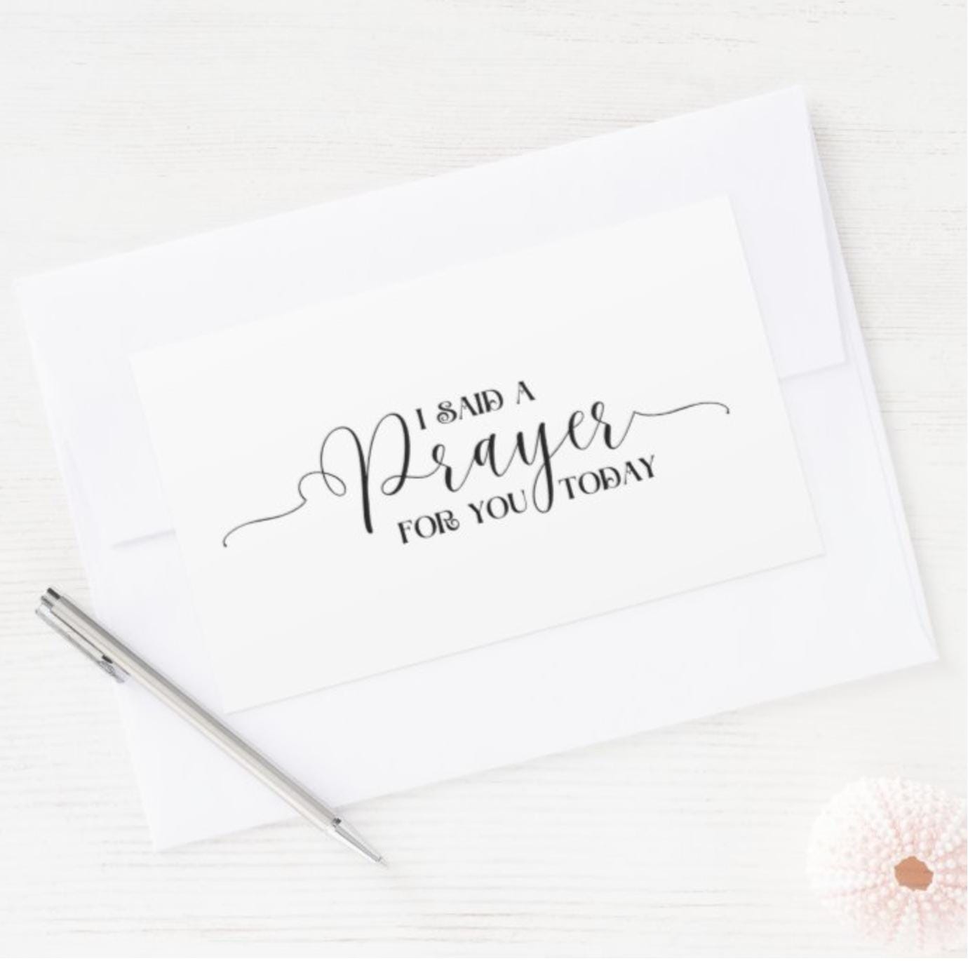 Prayer Sticker: Inspirational Religious Gift, I Said A Prayer For You