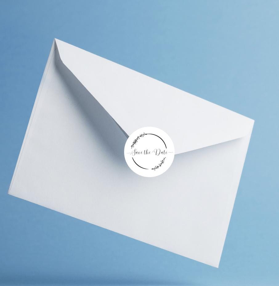 Customizable Party Save the Date Stickers (PDF Download) Birthday Celebration