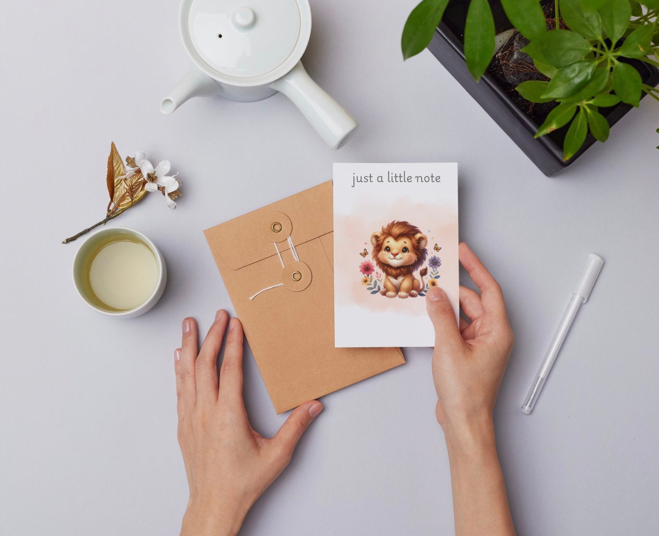 Baby Lion Sticker Design for Kids: Nursery Wall Art, Printable Sticker (Digital Download)