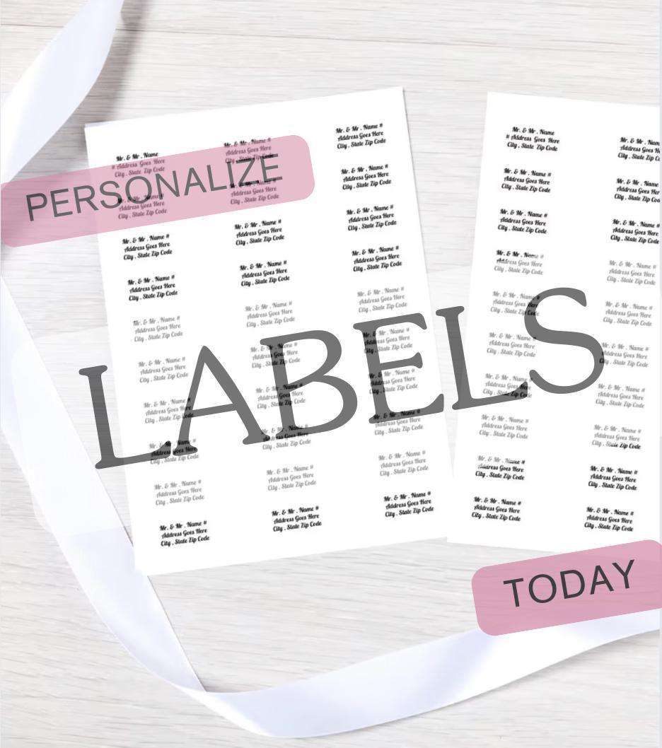 Editable Kids Name Labels | Printable School Supply Organization (Canva Template)