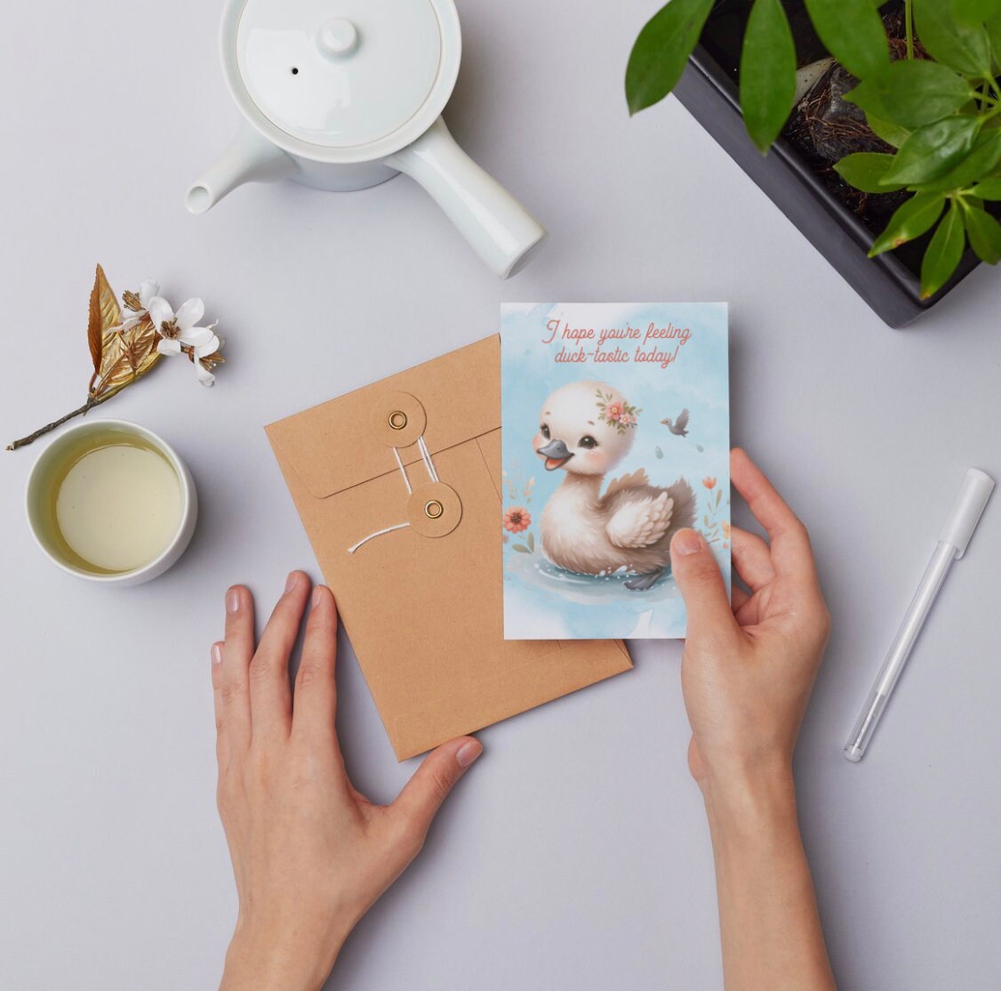 Baby Duck Sticker Design: Customizable Kids Room Decor (Instant Download, PNG/PDF Files)