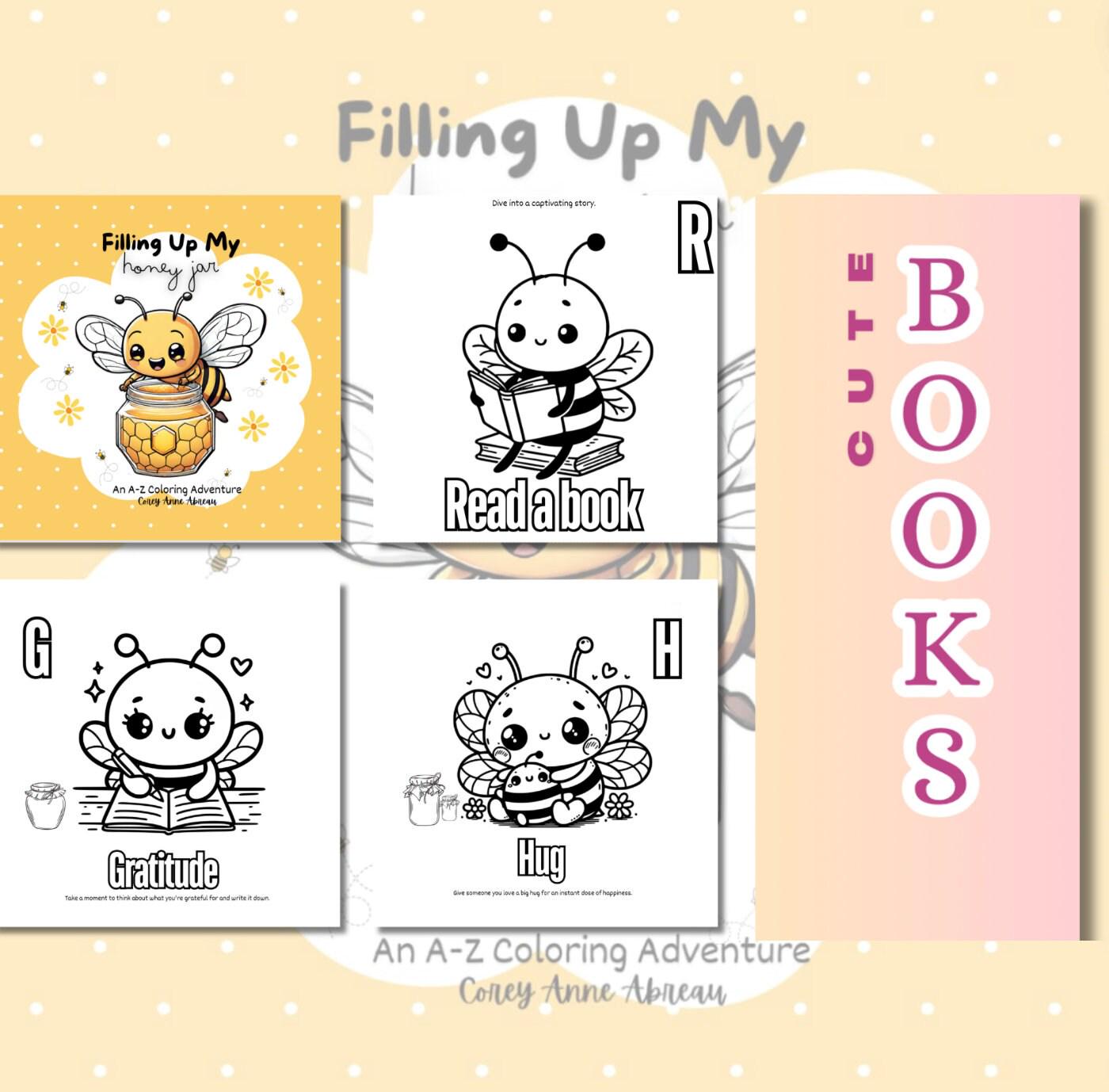 Bee Coloring Ebook: Printable Activity Pages for Growth Mindset (Digital Download)