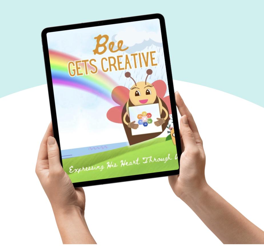 Bee Gets Creative Ebook: Kids Art & Drawing Storybook (Digital Download)