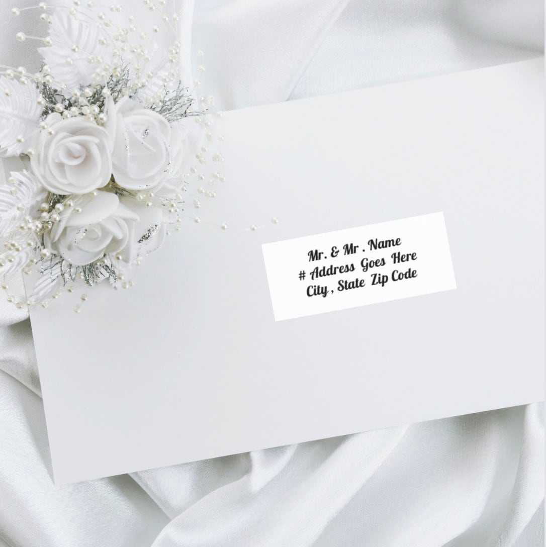 Fancy Party Labels | Customizable Return Address Labels (Instant Download)