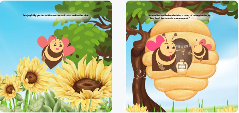 Patience Ebook for Kids: Mama Bee Storybook with Activities