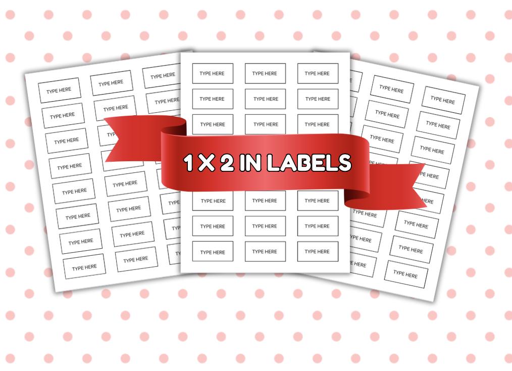 Customizable Kids Party Labels: Birthday, School Organization Template (Instant Download)