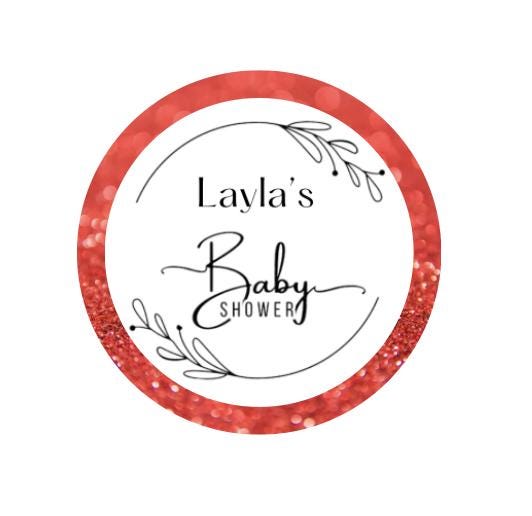 Personalized Baby Shower Stickers: Printable Label Template (Digital Download)