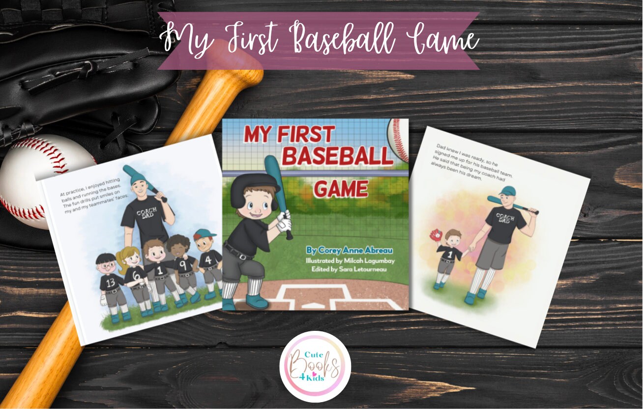 Digital Children's Baseball Story Ebook: Father-Son Game (Digital Download) Sports Book for kids