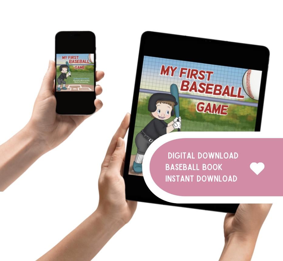 Digital Children's Baseball Story Ebook: Father-Son Game (Digital Download) Sports Book for kids