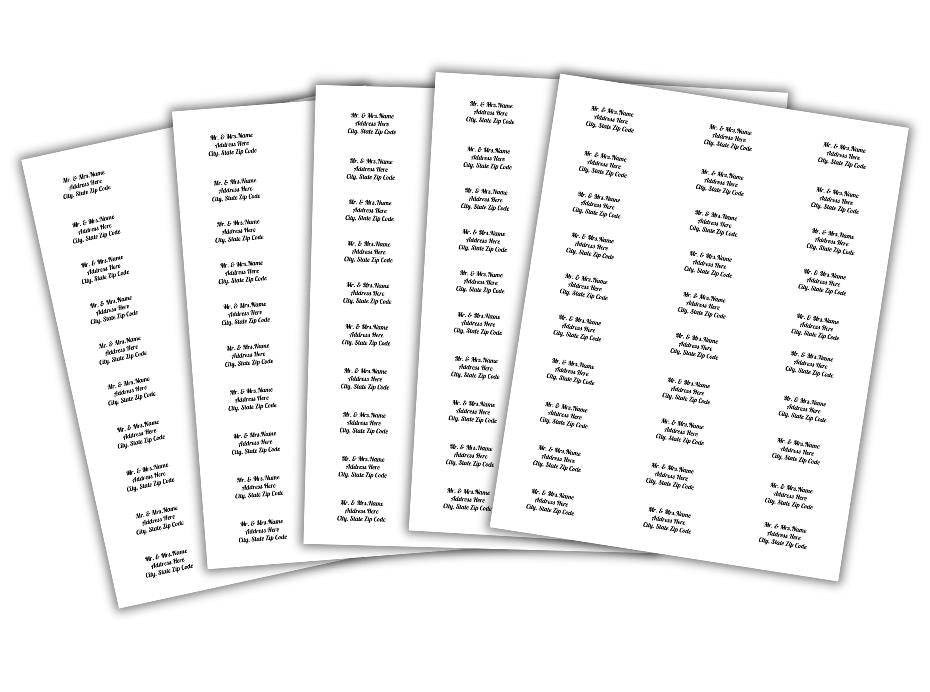 Fancy Party Labels | Customizable Return Address Labels (Instant Download)