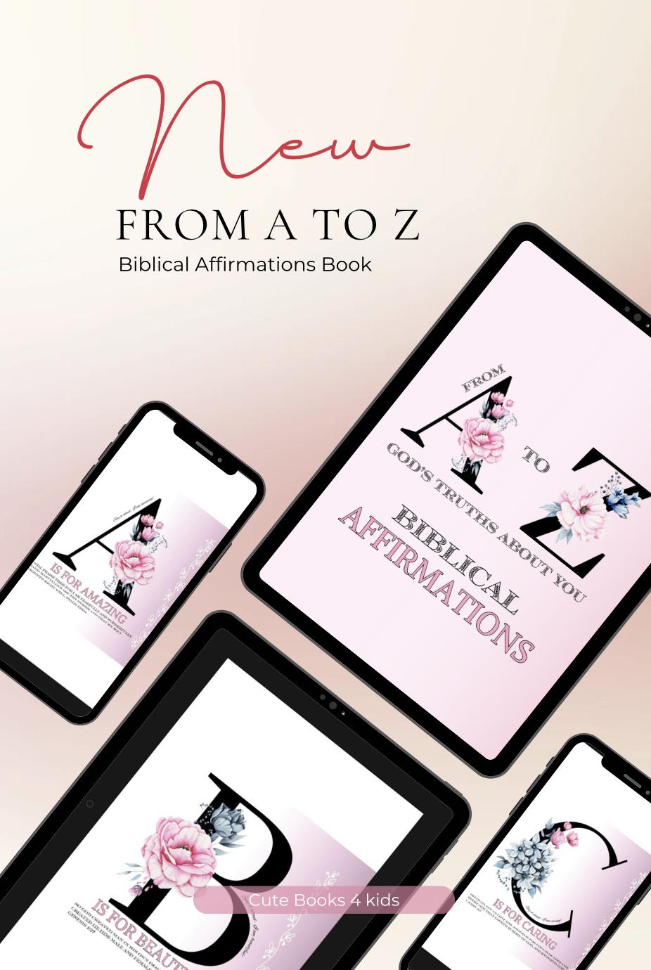 Biblical Affirmations Ebook: Inspirational Devotional for Women (A-Z Affirmations) Printable PDF
