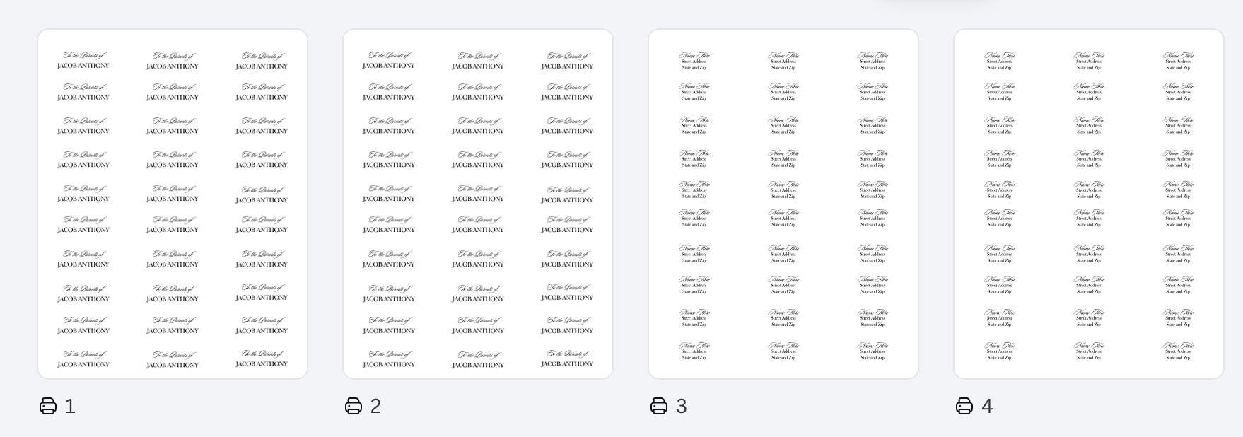 Printable Label Template, Parents & Teachers, Preschool, Kindergarten (Instant Download)
